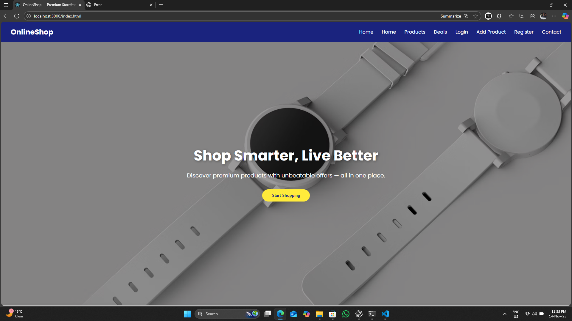 online shop